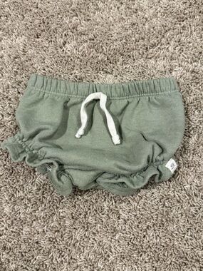 Little Road Co. 18-24M Sage Green Ruffle Shorts